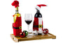 4 Pcs Christmas Wine Bottle Covers Set - Santa and Little Helpers Christmas Wine Decorations