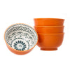 High Quality Large 6 Inch Ceramic Cereal Soup Pasta Bowl Set 4 Pcs Ceramic Bowls