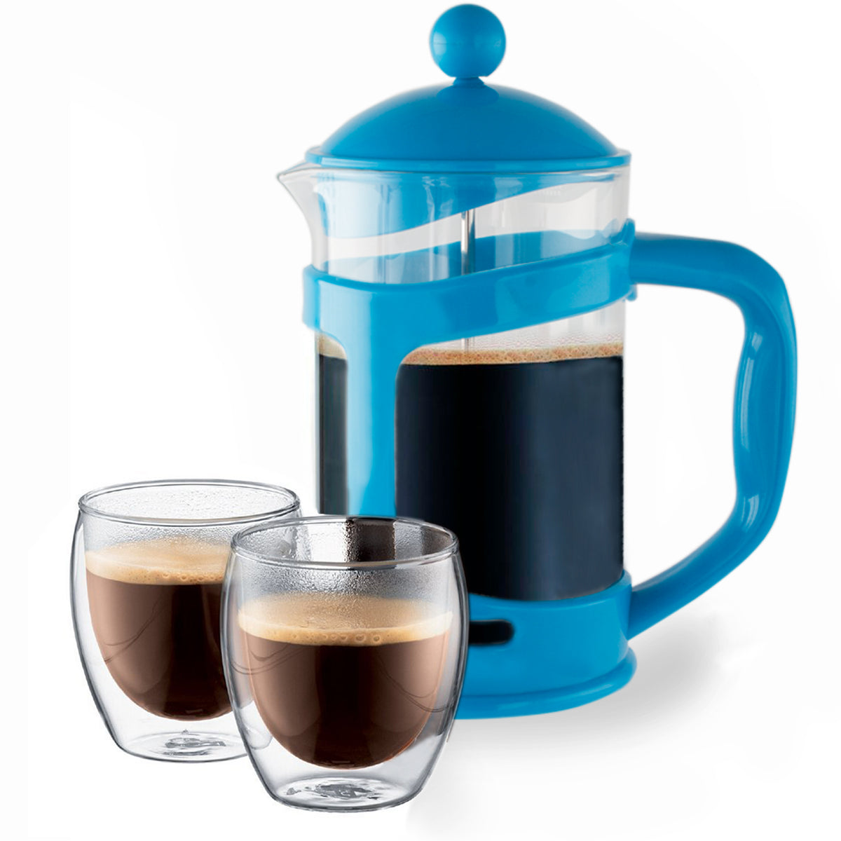 Imperial Home Colorful French Press Coffee & Tea Maker 3 Cup (28