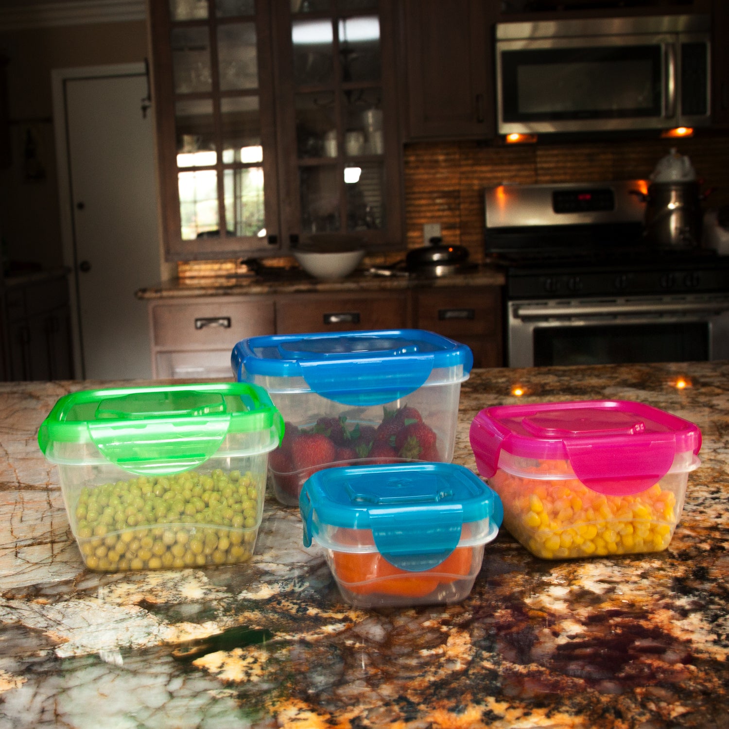 10 Pc Reusable Refrigerator Containers – Microwavable Plastic Lunch Containers