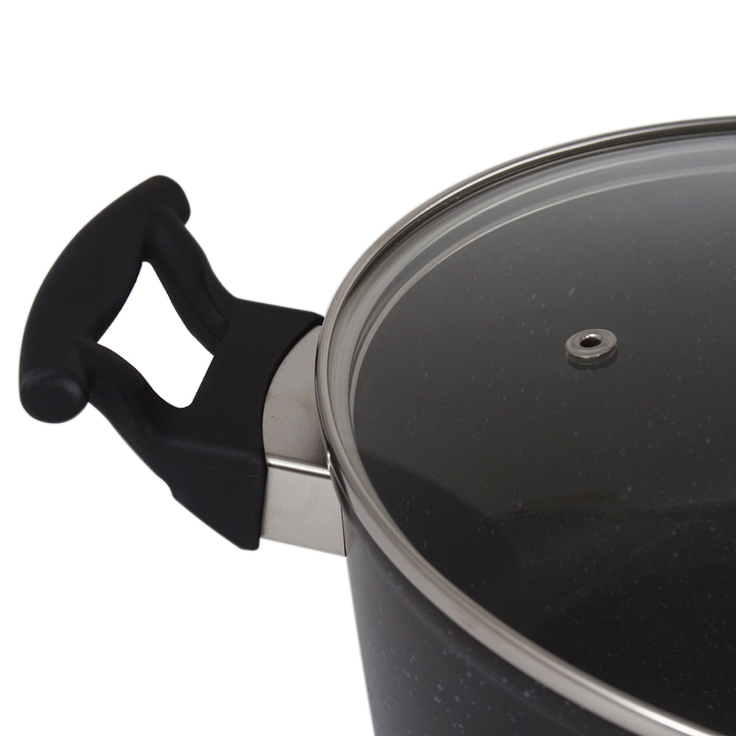 Marble 7 Pieces Aluminum Non Stick Cookware Set - Stockpot Sauce Fry Pan Set
