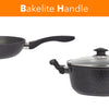 Marble 7 Pieces Aluminum Non Stick Cookware Set - Stockpot Sauce Fry Pan Set