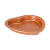 2 Cake Pan Set – Rectangle Cake Pan & Heart Cake Pan – Valentines Day Cake Pan - Copper Cake Pans Set