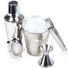 5 Pcs Stainless Steel Cocktail Shaker Bar Set With Ice Bucket, Bar Accessories - Bartending Tools Cocktail Maker