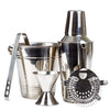 5 Pcs Stainless Steel Cocktail Shaker Bar Set With Ice Bucket, Bar Accessories - Bartending Tools Cocktail Maker