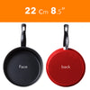 Non Stick Cookware Set - Red Carbon Steel 8 Pcs Stock Pot Utensils Fry Sauce Pan