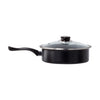 8 Pc Carbon Steel Non Stick Cookware Set W/Utensils Dutch Oven Fry Sauce Pan - Carbon Steel Cookware Set - Carbon Steel Pans & Pots with Utensils (Black)
