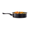 8 Pc Carbon Steel Non Stick Cookware Set W/Utensils Dutch Oven Fry Sauce Pan - Carbon Steel Cookware Set - Carbon Steel Pans & Pots with Utensils (Black)