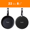 8 Pc Carbon Steel Non Stick Cookware Set W/Utensils Dutch Oven Fry Sauce Pan - Carbon Steel Cookware Set - Carbon Steel Pans & Pots with Utensils (Black)