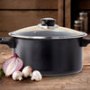 Carbon Steel 8 Pcs. Non Stick Cookware Set W/ Utensils Dutch Oven Fry Sauce Pan