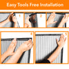 Improved Magic Screen Hands Free Magnetic Door Stronger Magnet & Heavy Duty Mesh