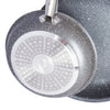 Healthy Marble Non Stick Frying Pan Set, 3 Pcs, Black