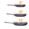 Healthy Marble Non Stick Frying Pan Set, 3 Pcs, Black