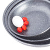 Healthy Marble Non Stick Frying Pan Set, 3 Pcs, Black