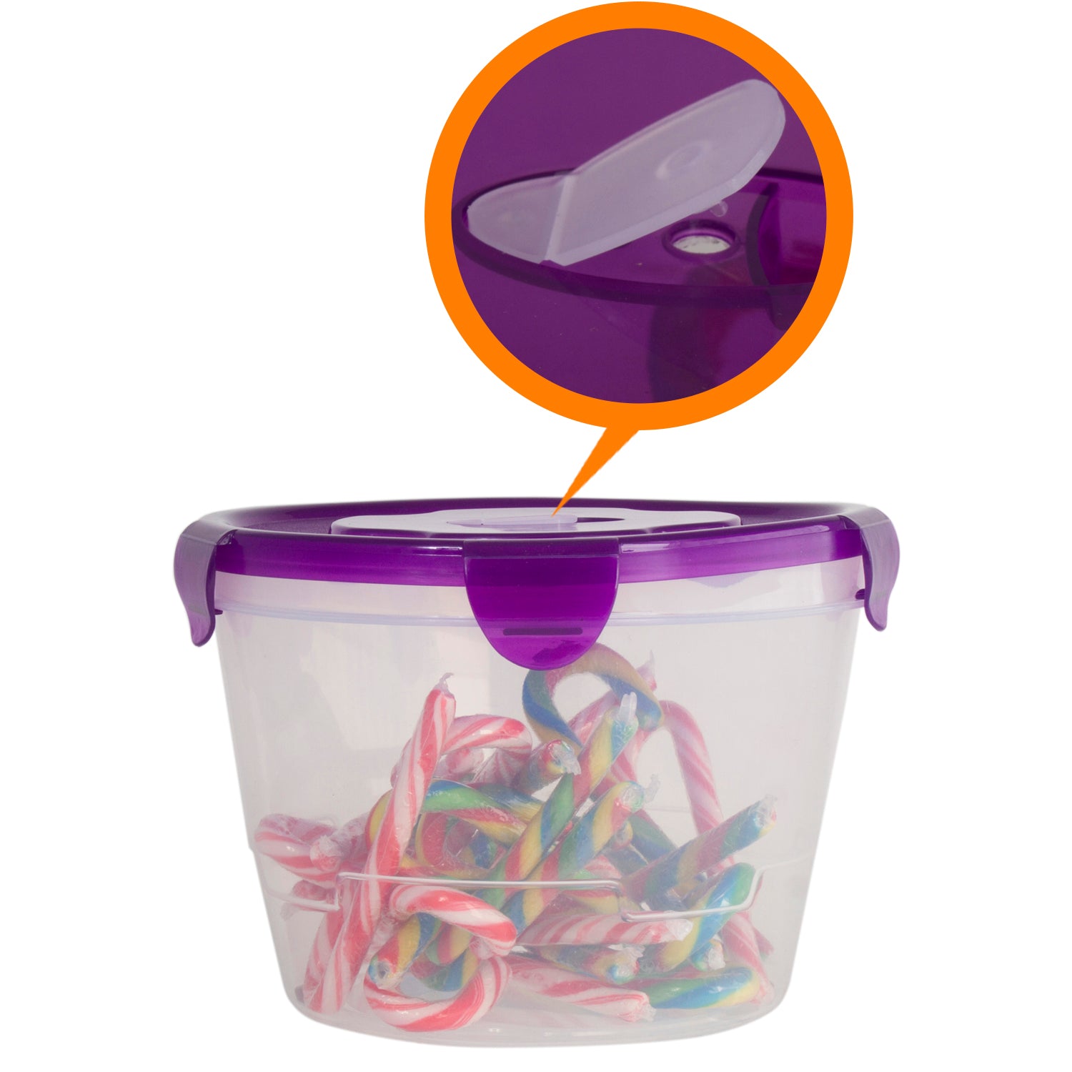 10 Pc Reusable Refrigerator Containers - Freezer Storage Containers - Work Lunch Microwave Containers (Round)