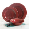 Gibson Overseas, Inc. 94904.12 Melamine Dinnerware Set 12Pc, Burgandy