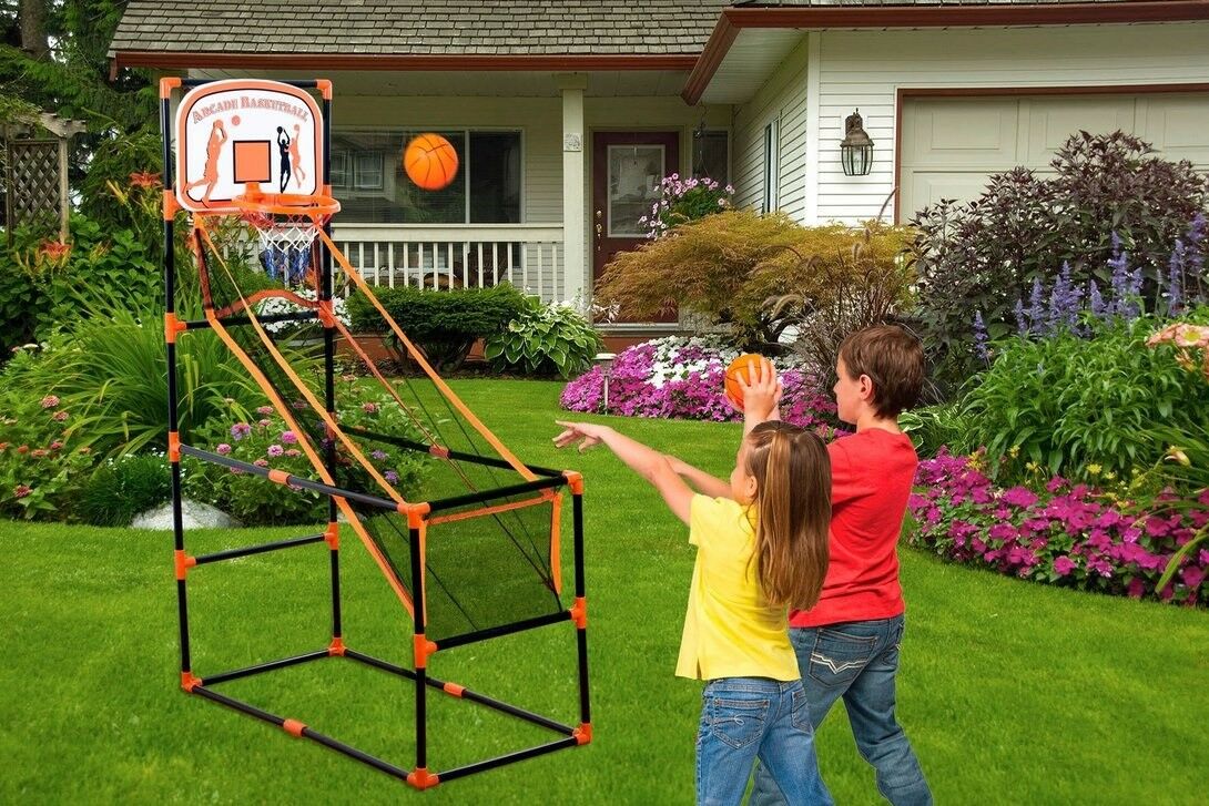 3 in 1 Arcade Kids Game Center - Basketball Soccer & Hockey Kid Sport Game Set