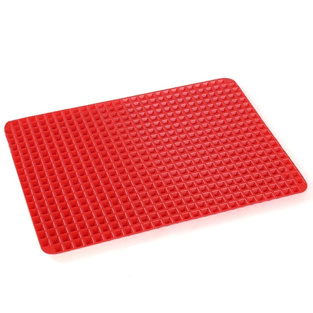 Premium Healthy Chef Baking Mat - Raised Pyramid Non-Stick Baking Sheet - Red