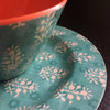 Studio California Solina 12 Piece Melamine Dinnerware Set, Aqua