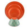 Studio California Solina 12 Piece Melamine Dinnerware Set, Aqua