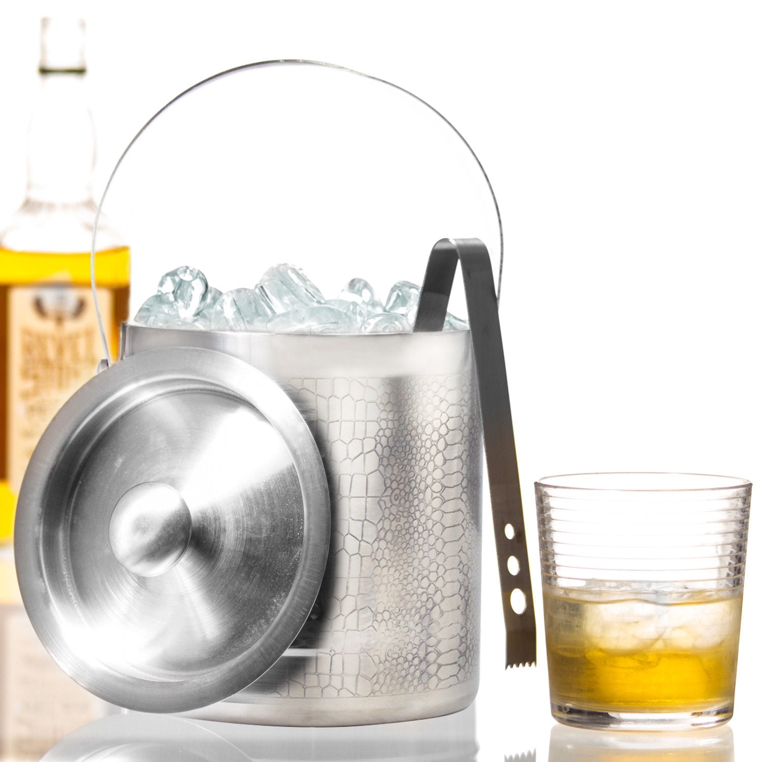 Premium Quality Stainless Steel Ice Bucket With Tong - Reptile