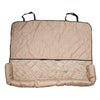 Quilted Comfy Dog Car Seat Covers - Light Brown Car Seat Cover for Dogs