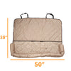 Quilted Comfy Dog Car Seat Covers - Light Brown Car Seat Cover for Dogs