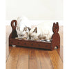 Wood Multiple Cats Pets Feeder Cat Feeding Station Cat Food Bowls Dishes W Stand