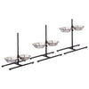 Adjustable Metal Pet Dog Feeder Bowls Elevated Stainless Steel Double Bowl Dish