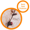 Quilted Comfy Dog Car Seat Covers - Light Brown Car Seat Cover for Dogs