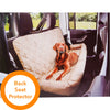Quilted Comfy Dog Car Seat Covers - Light Brown Car Seat Cover for Dogs