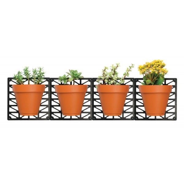 Wall Hanging Planters Set - Indoor Outdoor Customizable Wall Planter Pot Set