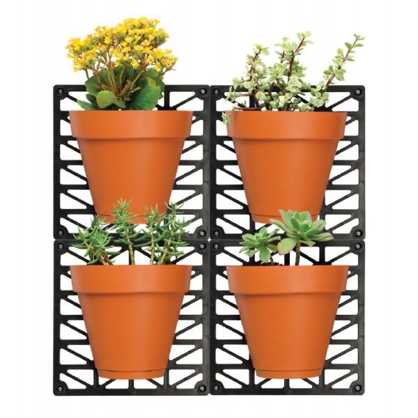 Wall Hanging Planters Set - Indoor Outdoor Customizable Wall Planter Pot Set