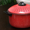 Set of 2 High Quality Pasta Pot w/ Strainer Lid - Pasta Cooker Stock Pot