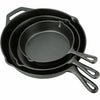 Cast Iron Pans 3 Set – 6”, 8”, 10” Cast-Iron Pans – 3 Pc Cast Iron Fry Pan Set