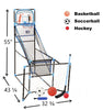 3 in 1 Arcade Kids Game Center - Basketball Soccer & Hockey Kid Sport Game Set