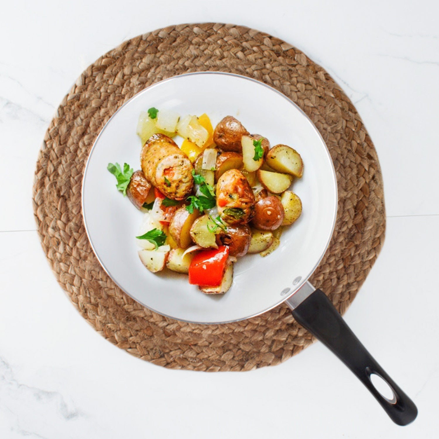 Healthy Nonstick Ceramic Coated Frying Pan - Durable Fry Pan
