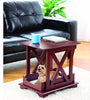 Wood End Table Built in Medium Dog Pet Bed - Removable Cushion 21 1/4" X 15 3/4"