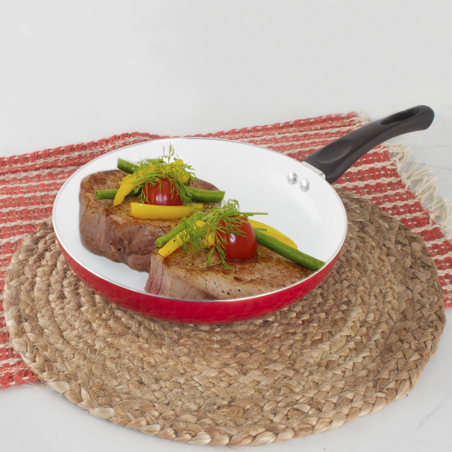 Healthy Nonstick Ceramic Coated Frying Pan - Durable Fry Pan