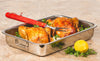 Roasting Pan - Heavy Duty Stainless Steel 16" Lasagna Turkey Roaster Pan W/ Rack