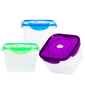 3 Pack BPA Free Food Storage Containers with Lids – Large Food Storage Containers – Airtight Food...