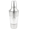 Stainless Steel Cocktail Mixer - Tornado Cocktail Shaker with Jigger Cap and Strainer - 25 Oz