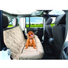 Quilted Comfy Dog Car Seat Covers - Light Brown Car Seat Cover for Dogs