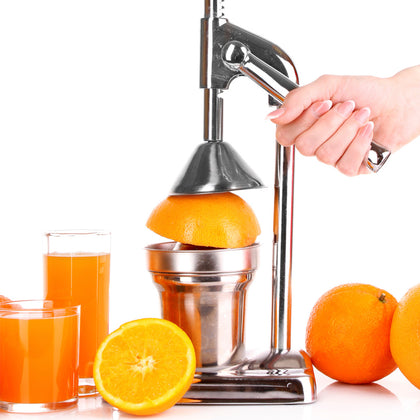 Manual Juicer Press – Chrome Finish Hand Juicer Press – Juice Press Citrus Juicer Manual Tool – Juicer Press Manual Citrus Juicer