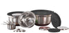 High Quality Stainless Steel 17 pcs Cooking / Mixing Bowls Preparation Set Black