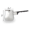 Imperial Home 3 Pc Turkish Coffee Warmer Pot Set, Stainless Steel 6 Oz, 12 oz, 24 oz