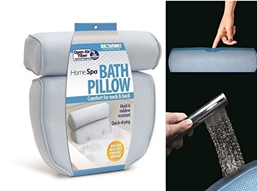 Jobar International-  Home Spa Bath Pillow - Jacuzzi Bath Pillow With Back And Neck Support.