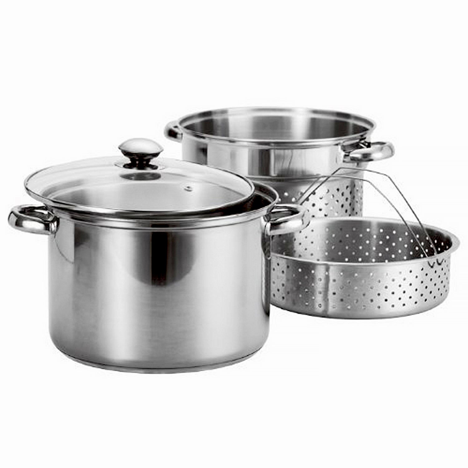 Stainless Steel Steamer Cooking Pots Cookware Set With Lid For Kitchen -  Buy Aluminum Stock Pot,Camping Cooking Pot,Stainless Stock Pot Product on