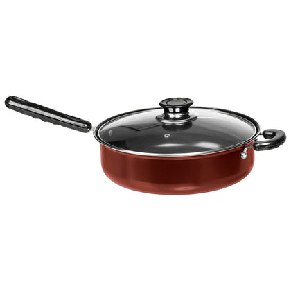 11” Non Stick Deep Frying Pans – Large Deep Pan with Lid – Nonstick Deep Fry Pans – Re