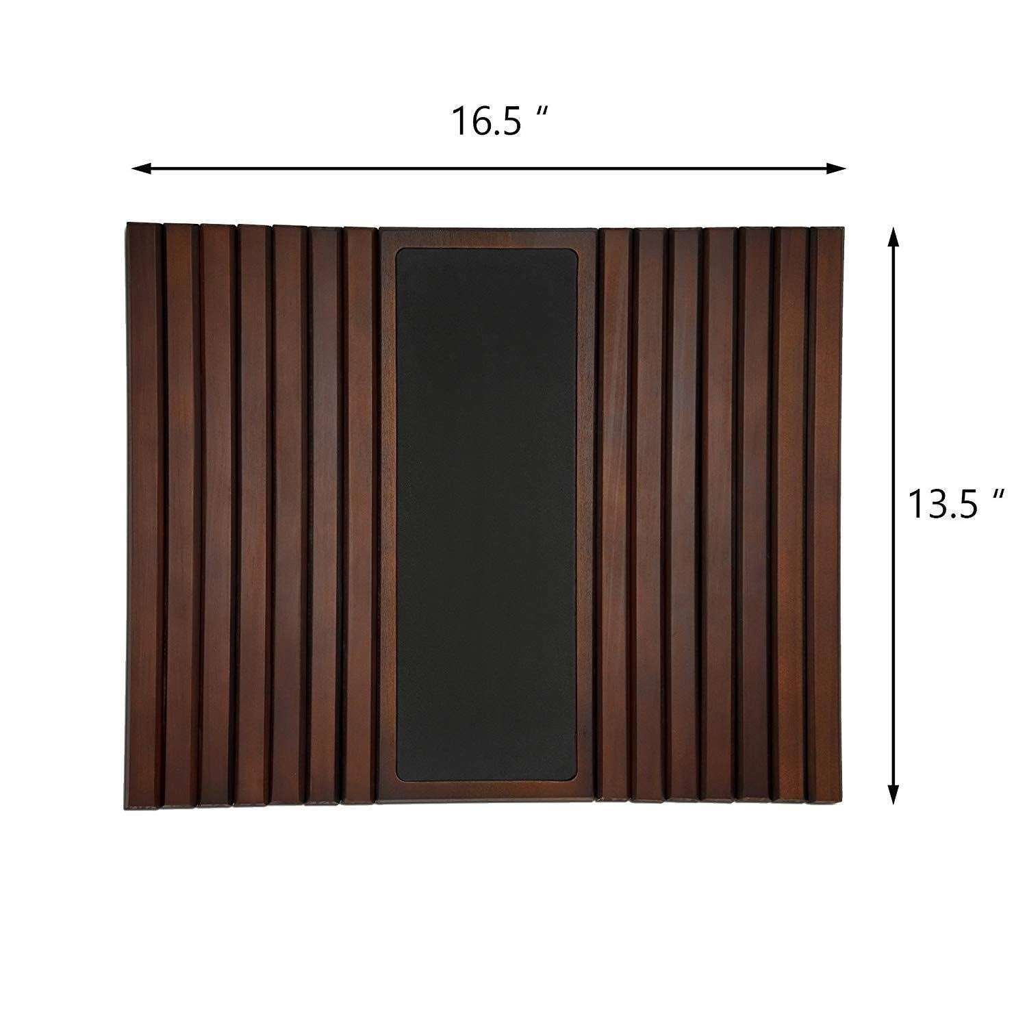 Wood Sofa Arm Tray Table - Flexible Wooden Folding Tray